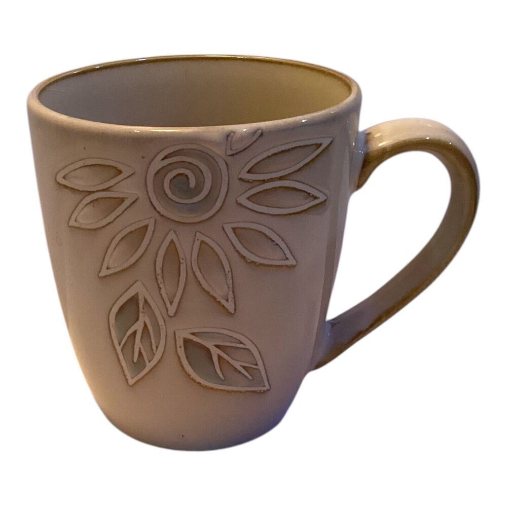 Pfaltzgraff Daisy Chain Coffee Mugs Cups 4" Set Of 2 Cups - Picture 4 of 9
